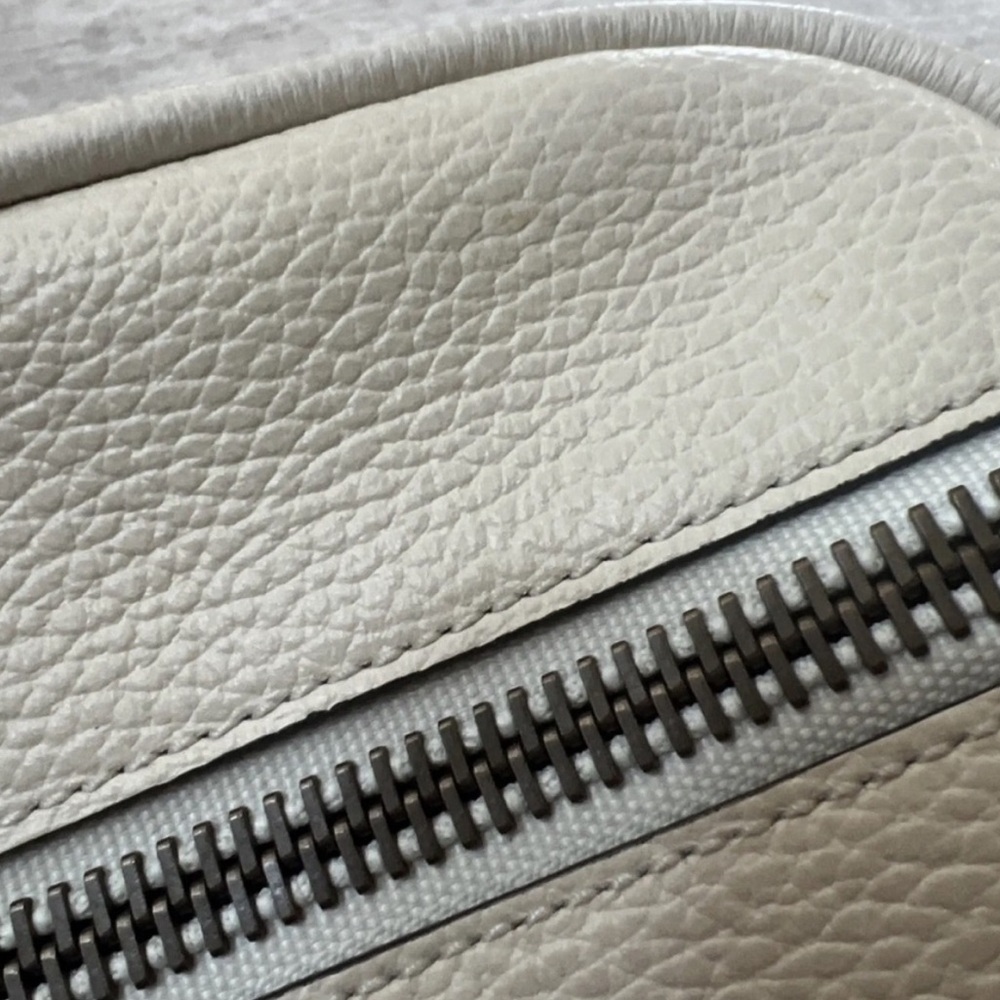 GUCCI white web stripe printed logo large leather messenger bag - Picture 11 of 11